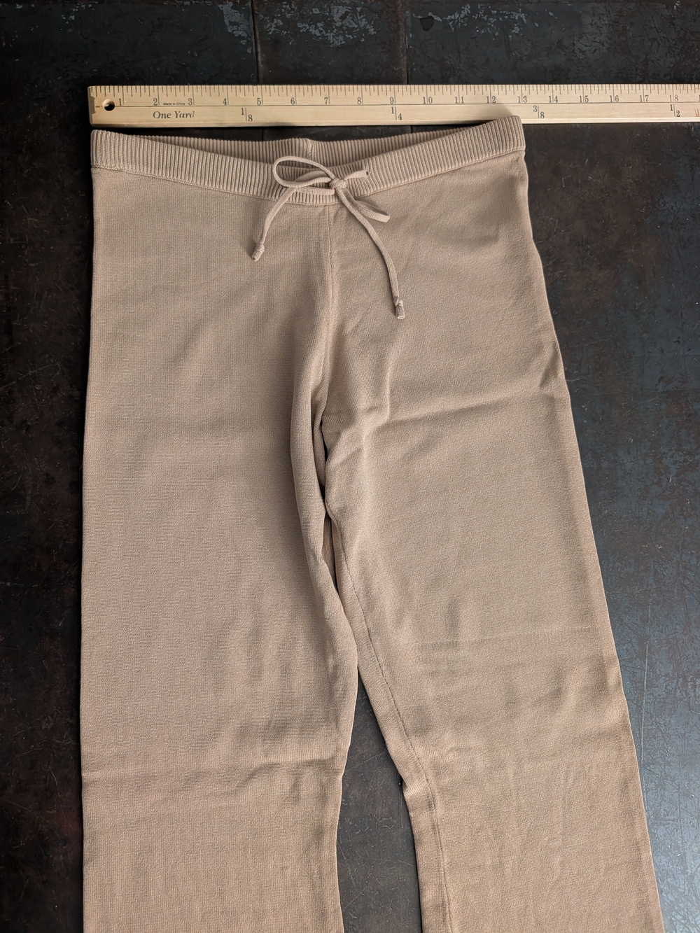 I.AM.GIA Women's Knit Drawstring Pants in Taupe - Picture 2 of 8